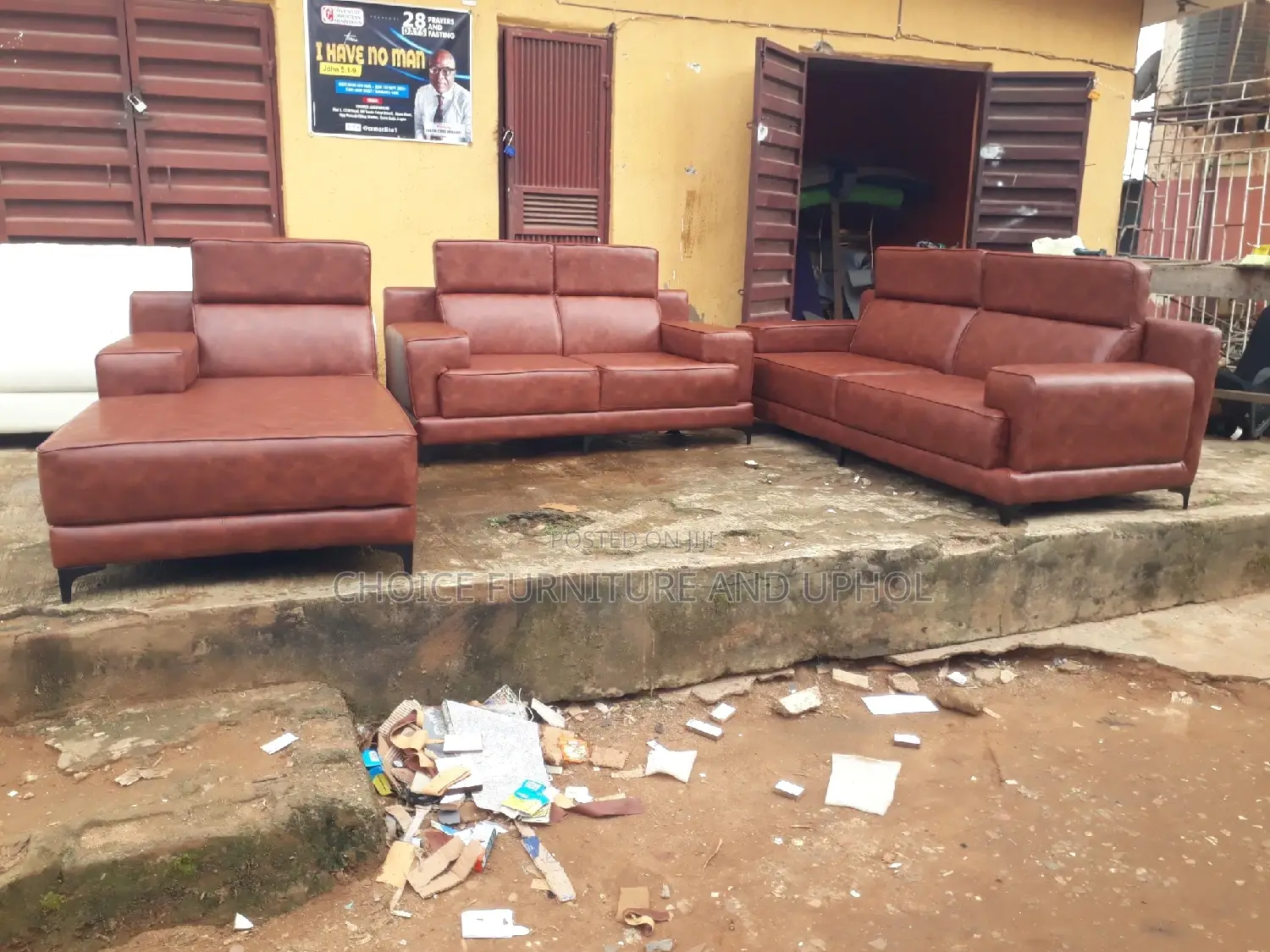 Sofa Set of Chair Three-Seater Double and Launcher