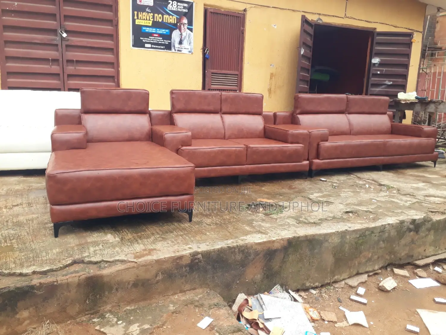 Sofa Set of Chair Three-Seater Double and Launcher