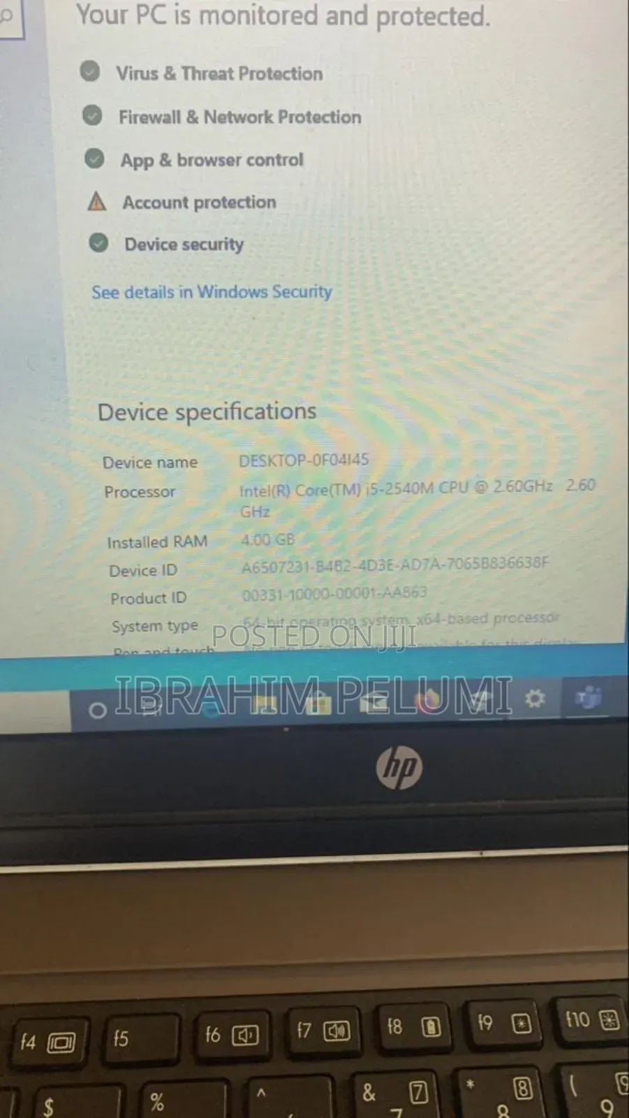 Laptop HP ProBook 6460B 4GB Intel Core I5 HDD 320GB