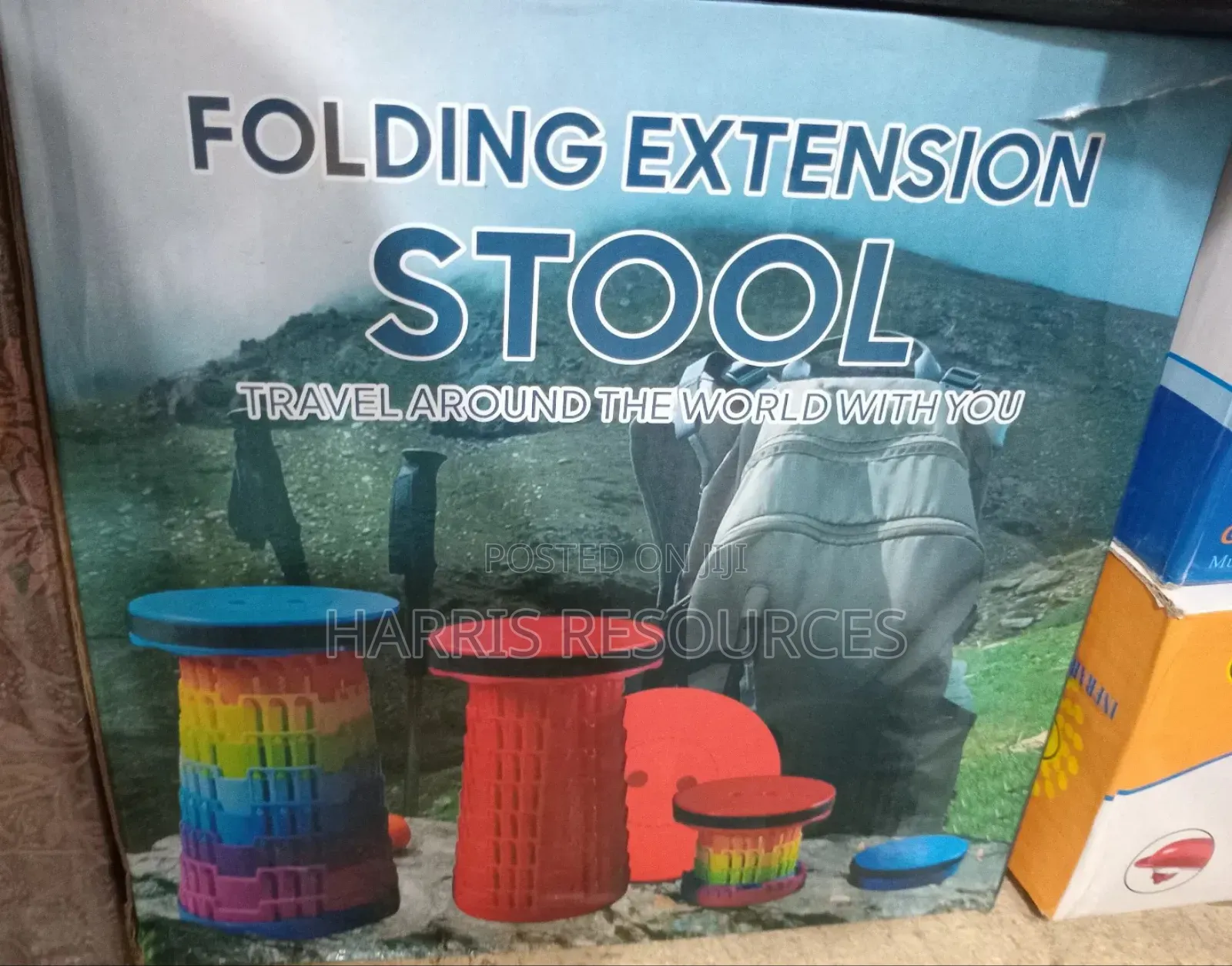 Retractable Foldable Portable Telescopic Mobile Stool