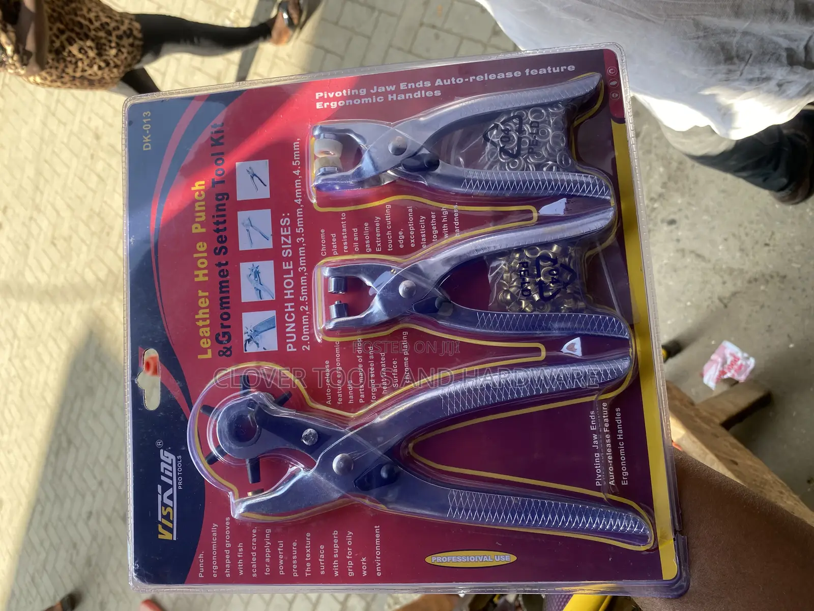 3 In 1 Leather Belt Hole Punch + Eyelet Pliers