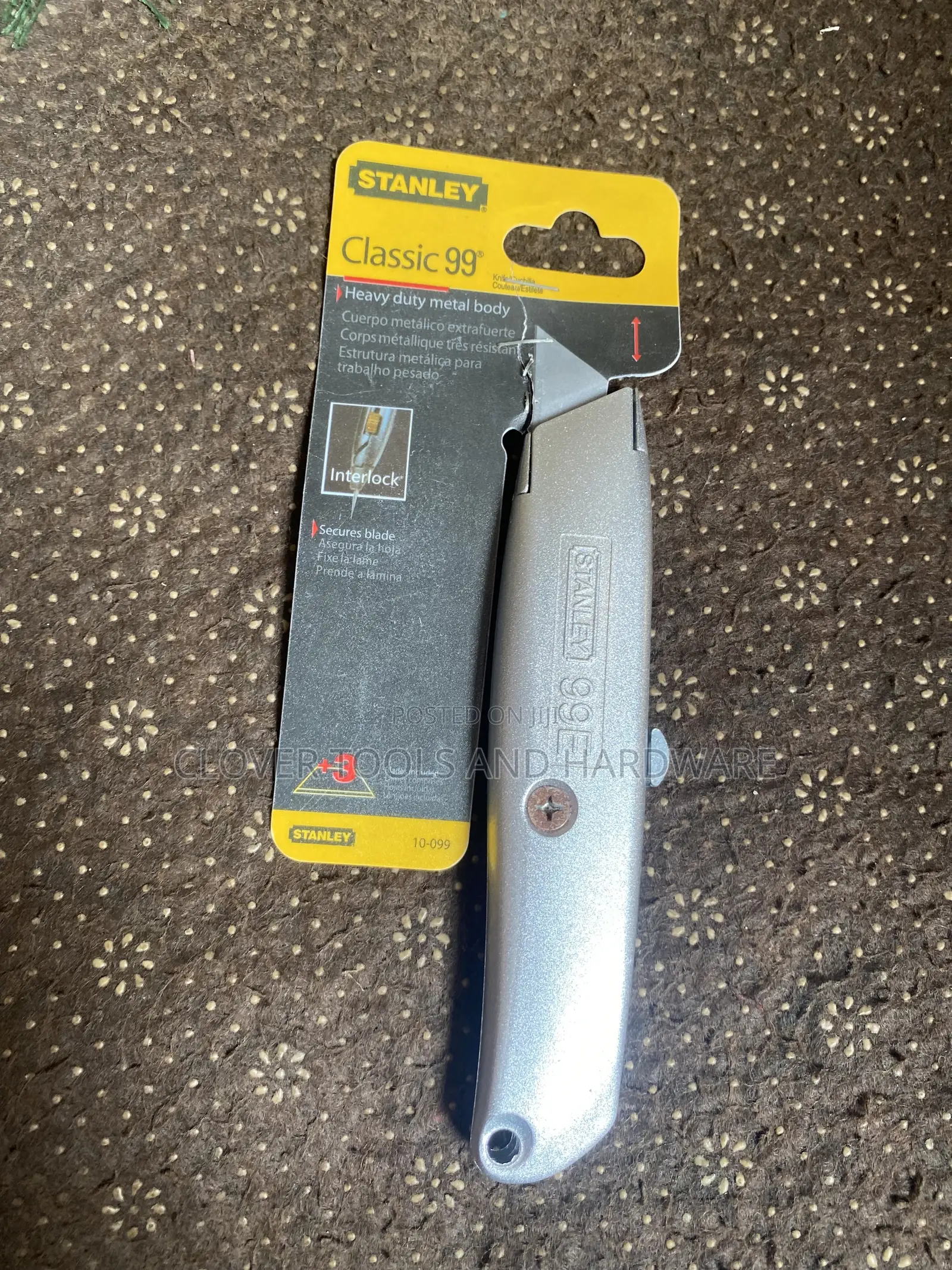 Stanley 99E Retractable Stanley Knife Grade 2 With 3 Blades