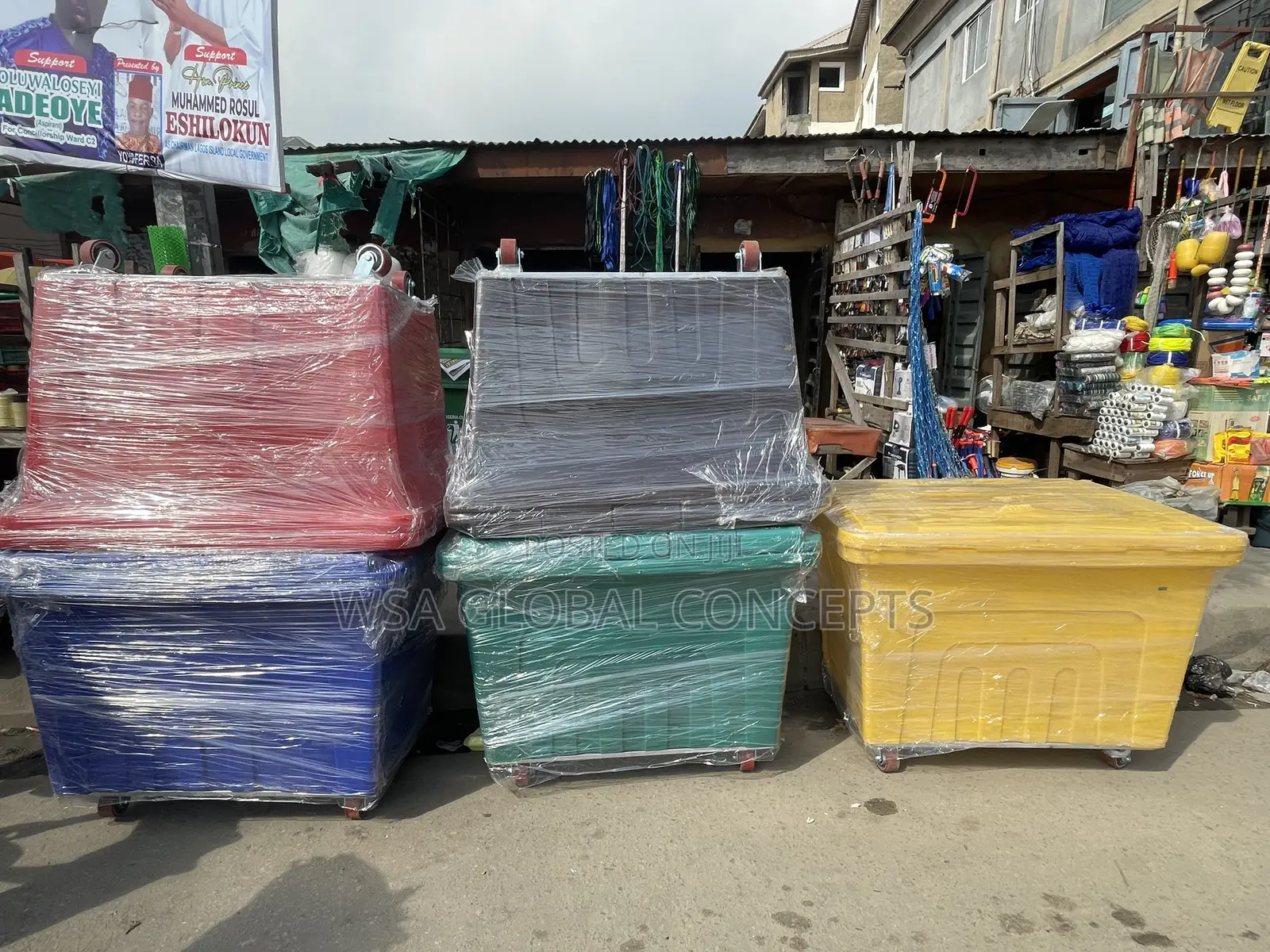 660 Liters Geepee Wheels Waste Bin