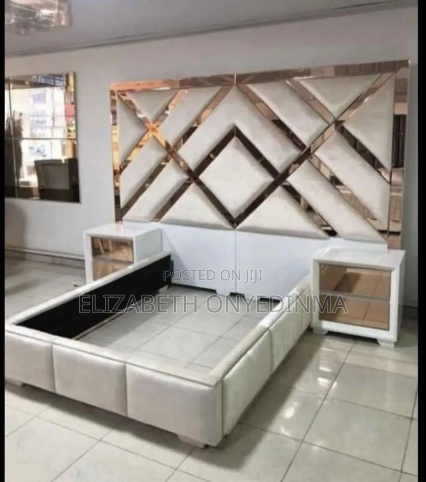 6 by 6 Padded Bed Frame