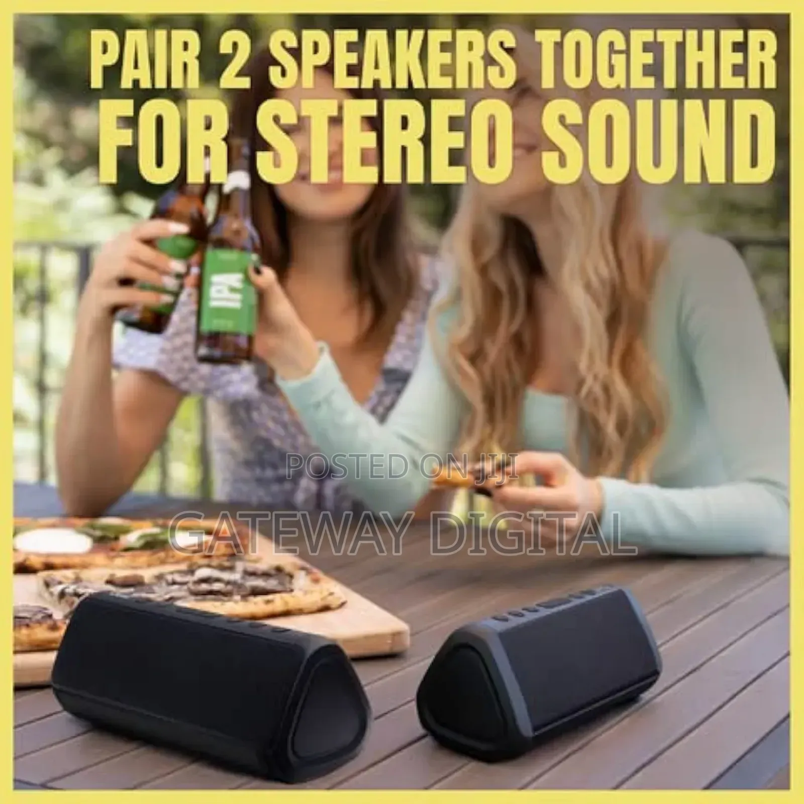 Oontz Angle 3 Pro - Waterproof Bluetooth Speaker, 21 Watts
