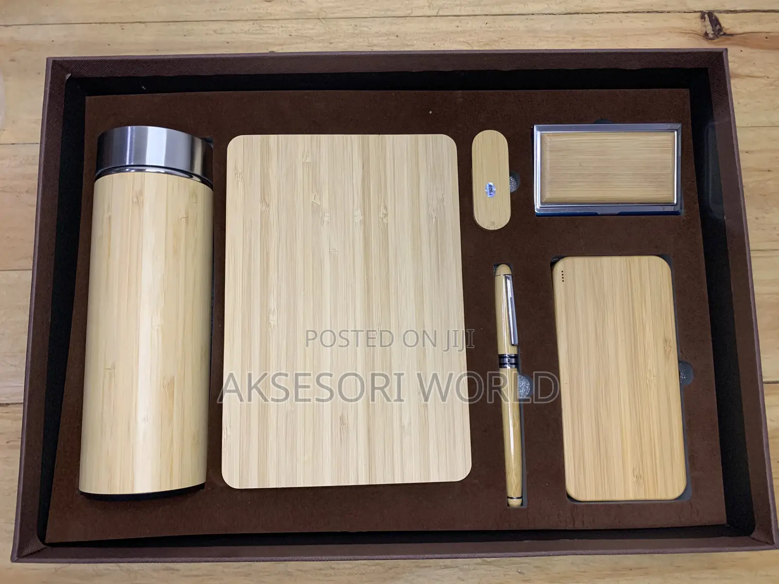 6 in 1 Wooden Bamboo Corporate Gift Set End of Year Gift