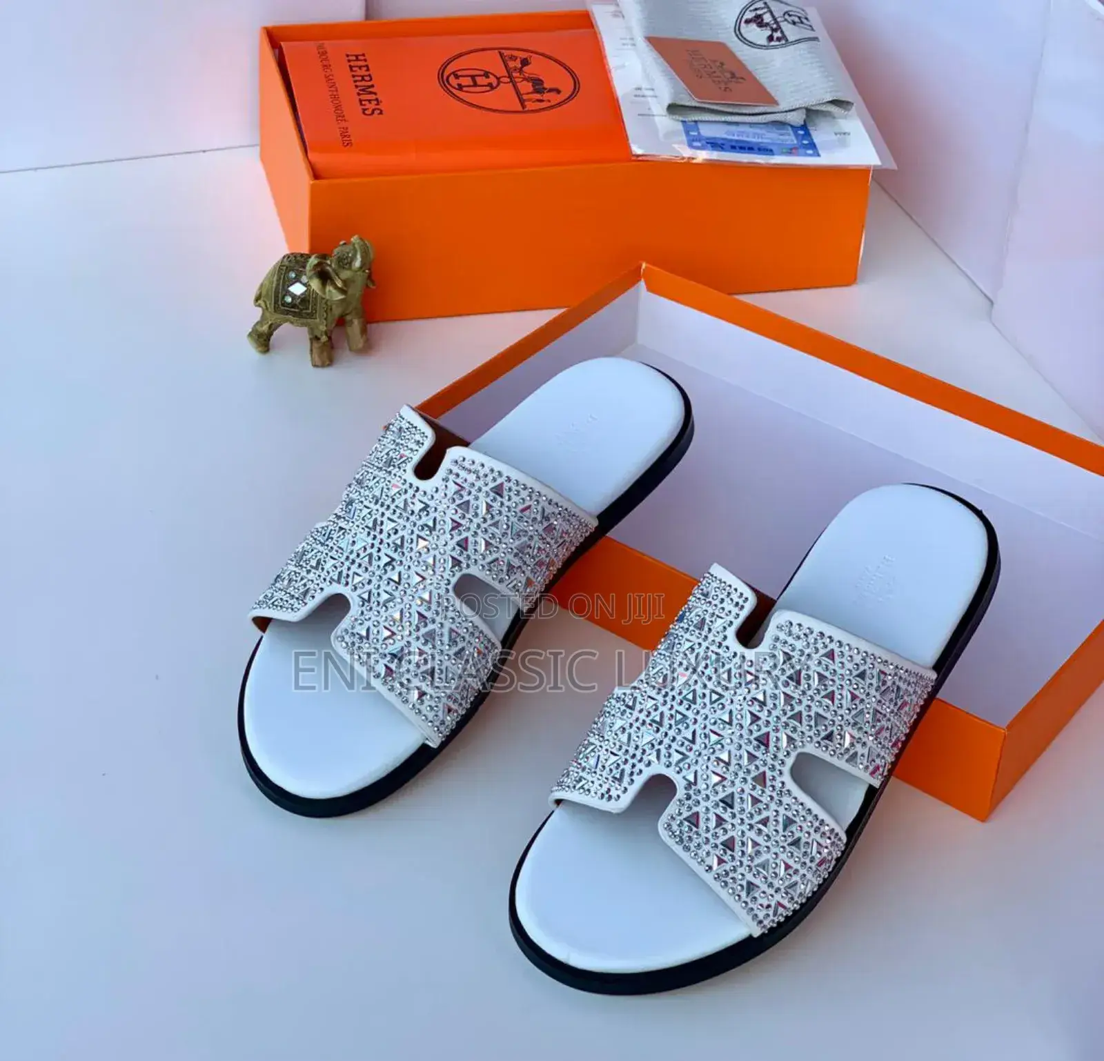 Original Hermes Slippers for Man's Best Quality Available