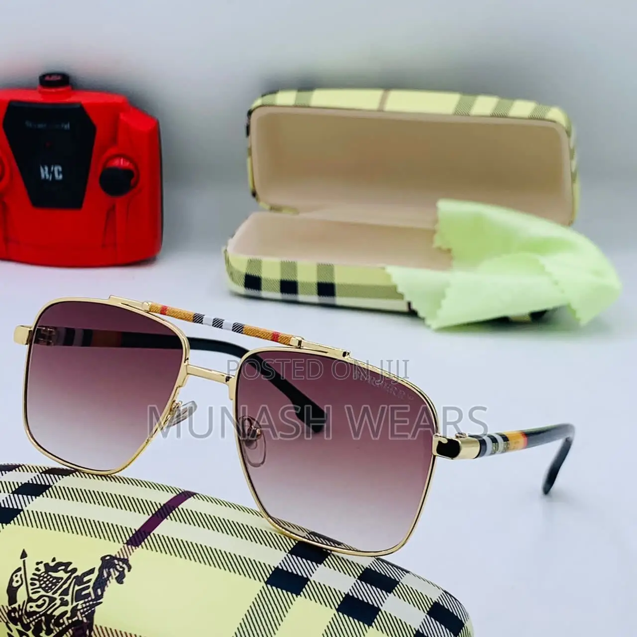 Men Luxury Burberry Glasses