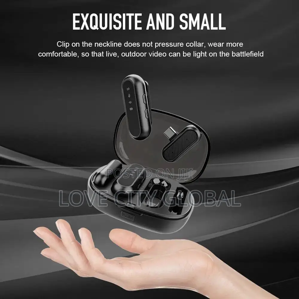 Lavalier Microphone for Lightning/Android With Charging Case