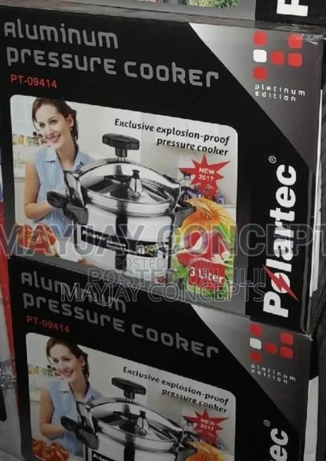 3litres Polartec Aluminum Pressure Cooker -Silver
