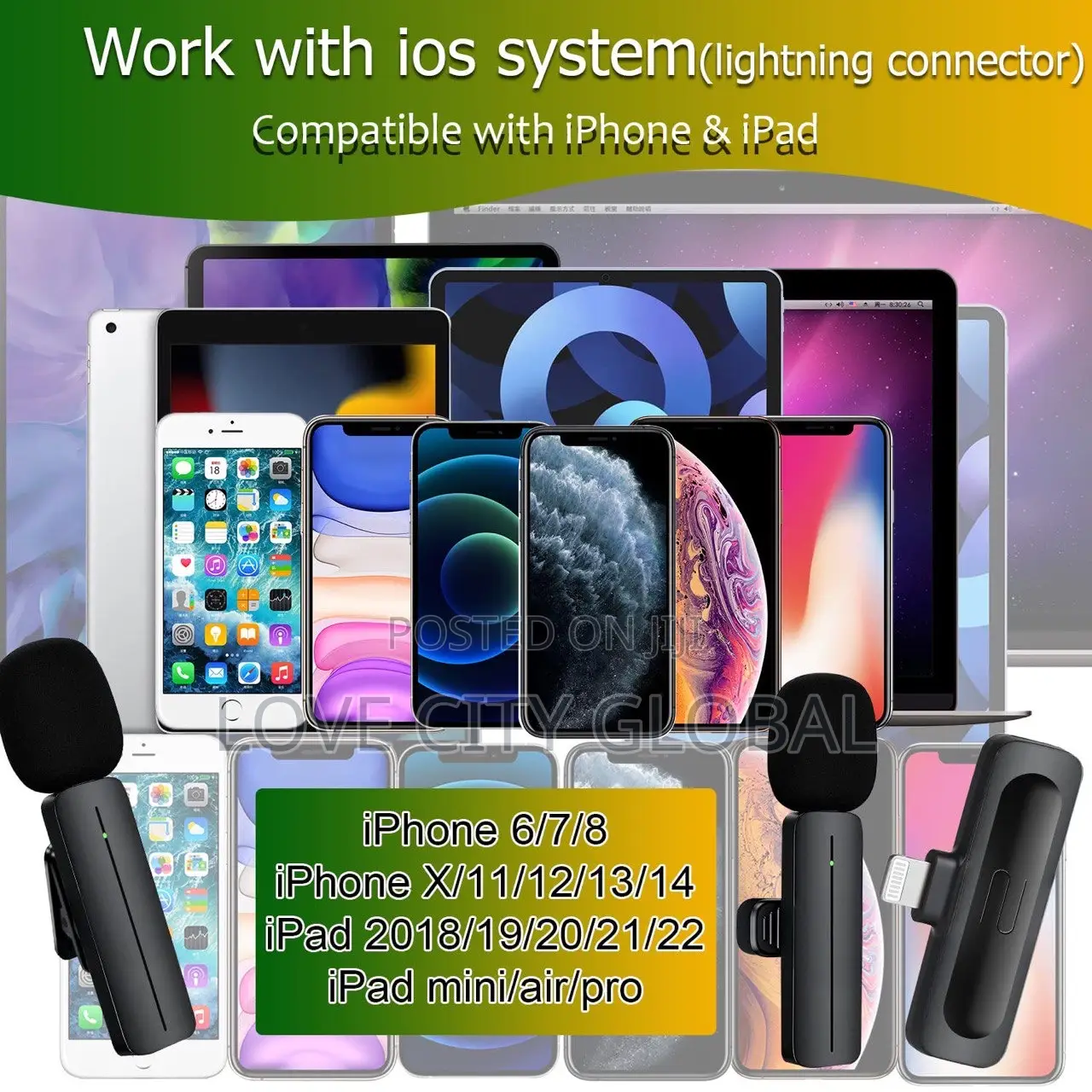 Dual Wireless Lavalier Mini Clipon Bluetooth Lapel Phone Mic