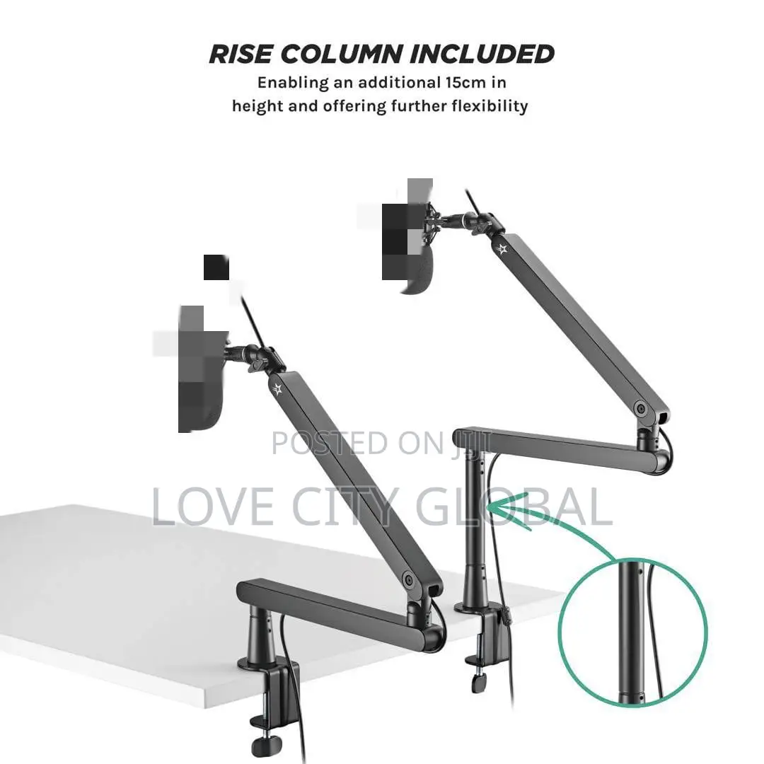 Desktop Boom Arm Stand Adjustable Microphone Arm Desk Mount