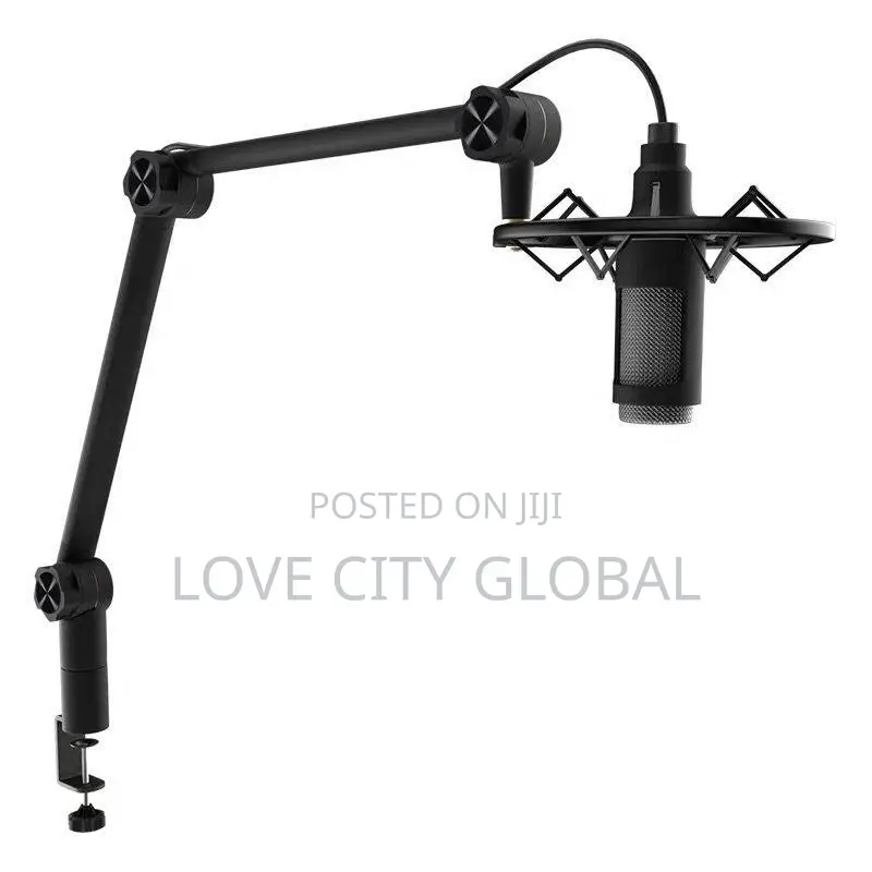 Quality Mic Arm, Adjustable Microphone Boom Stand Desk Mount
