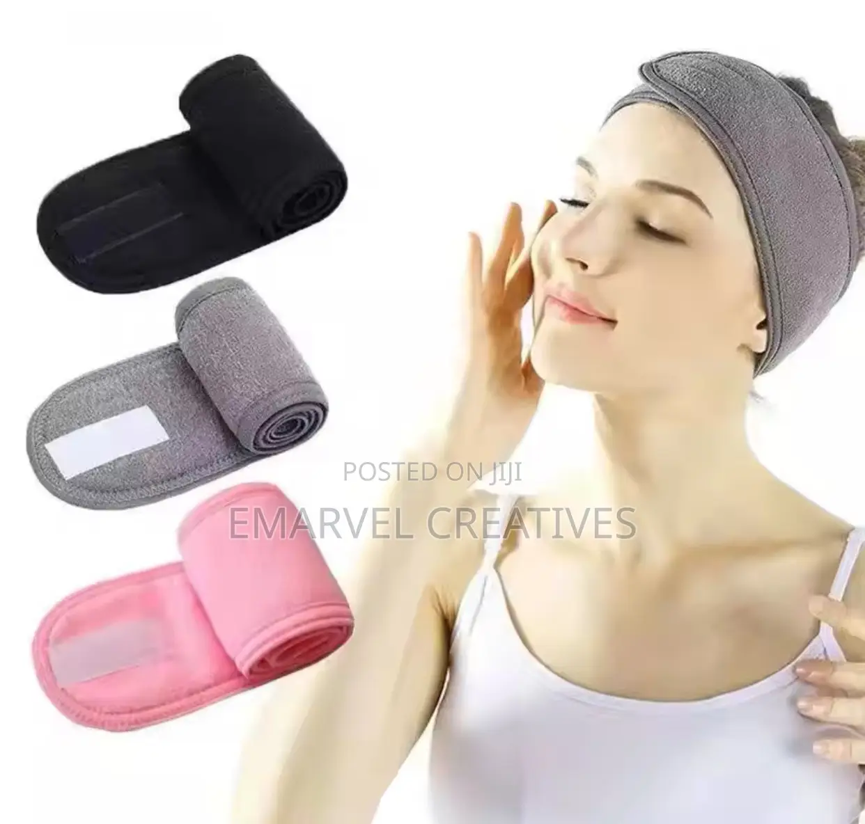 Women SPA Facial Headband Bath Makeup Hair Towel Headbands
