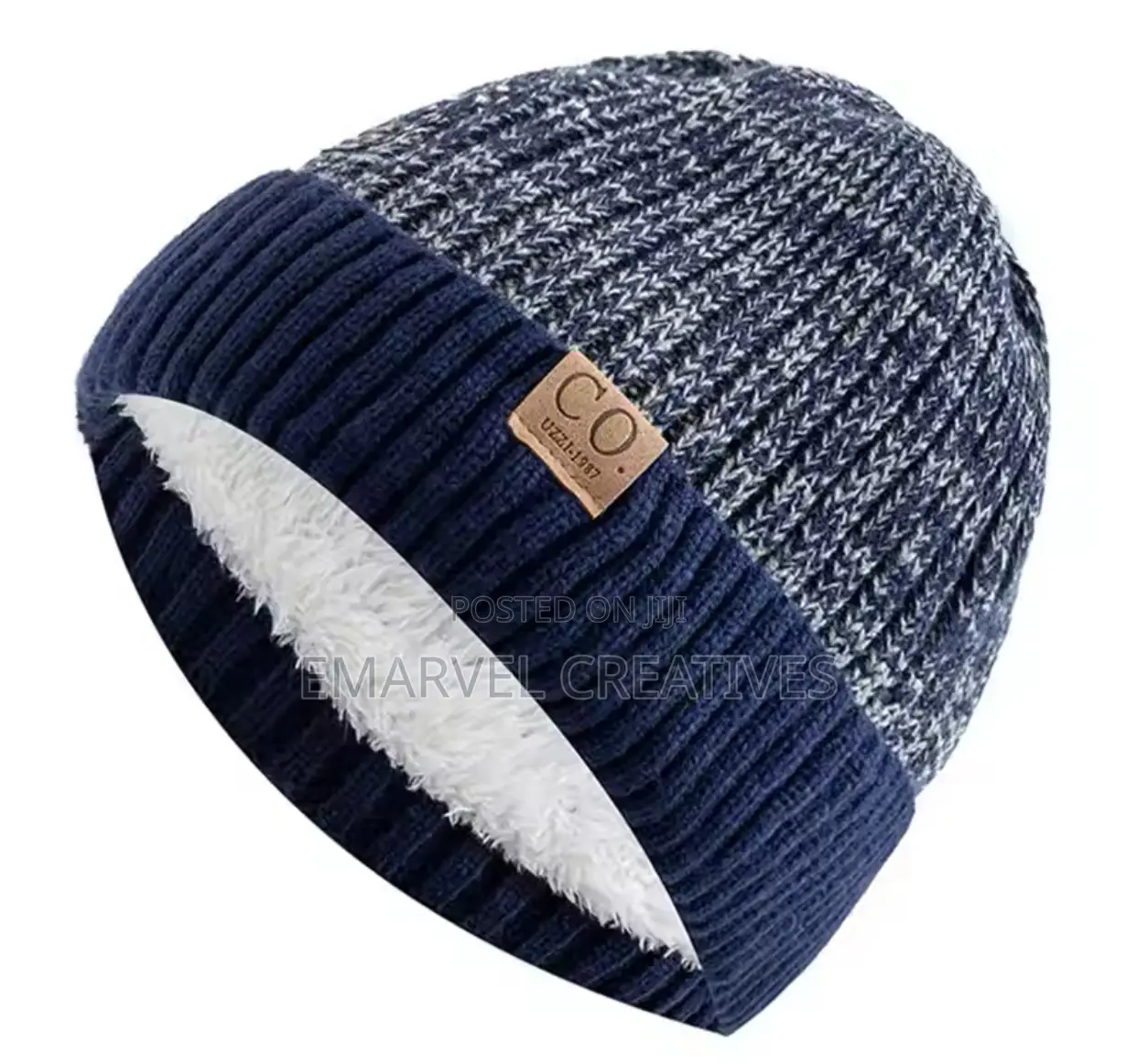 New Unisex Two-Tone Winter Hats Add Fur Lined Men and Women