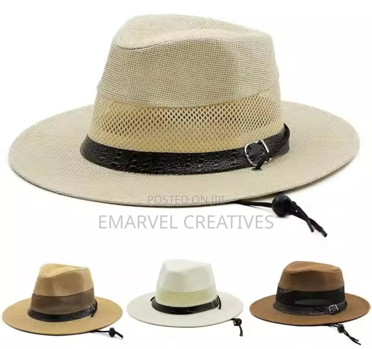 Summer Sunshade Fedora Hats Men Western Cowboy Hat Straw
