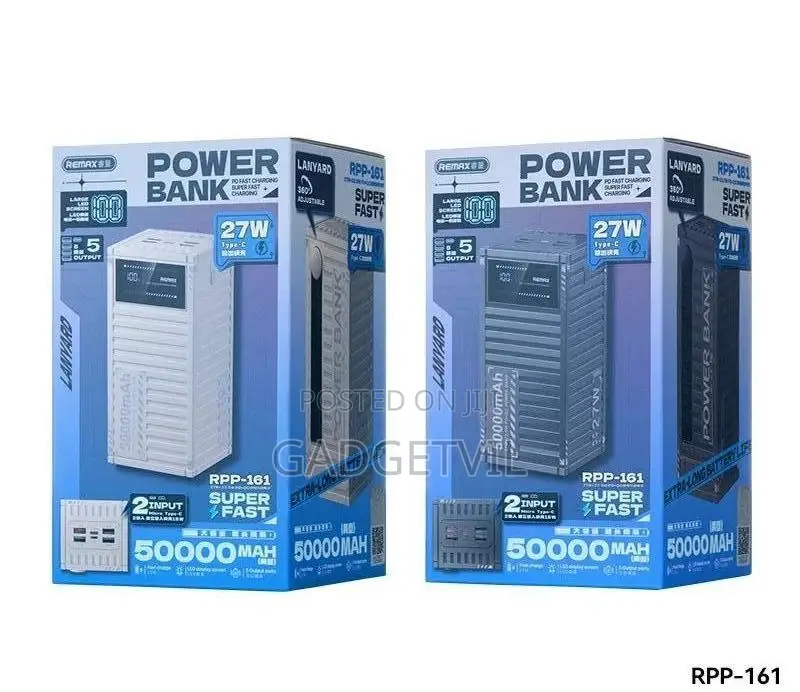 50000mah 22.5W+27W QC+PD Fast Charging Power Bank