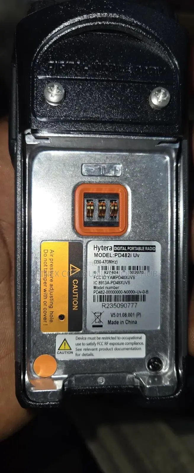 Hytera Pd483i Uv Uhf Radio
