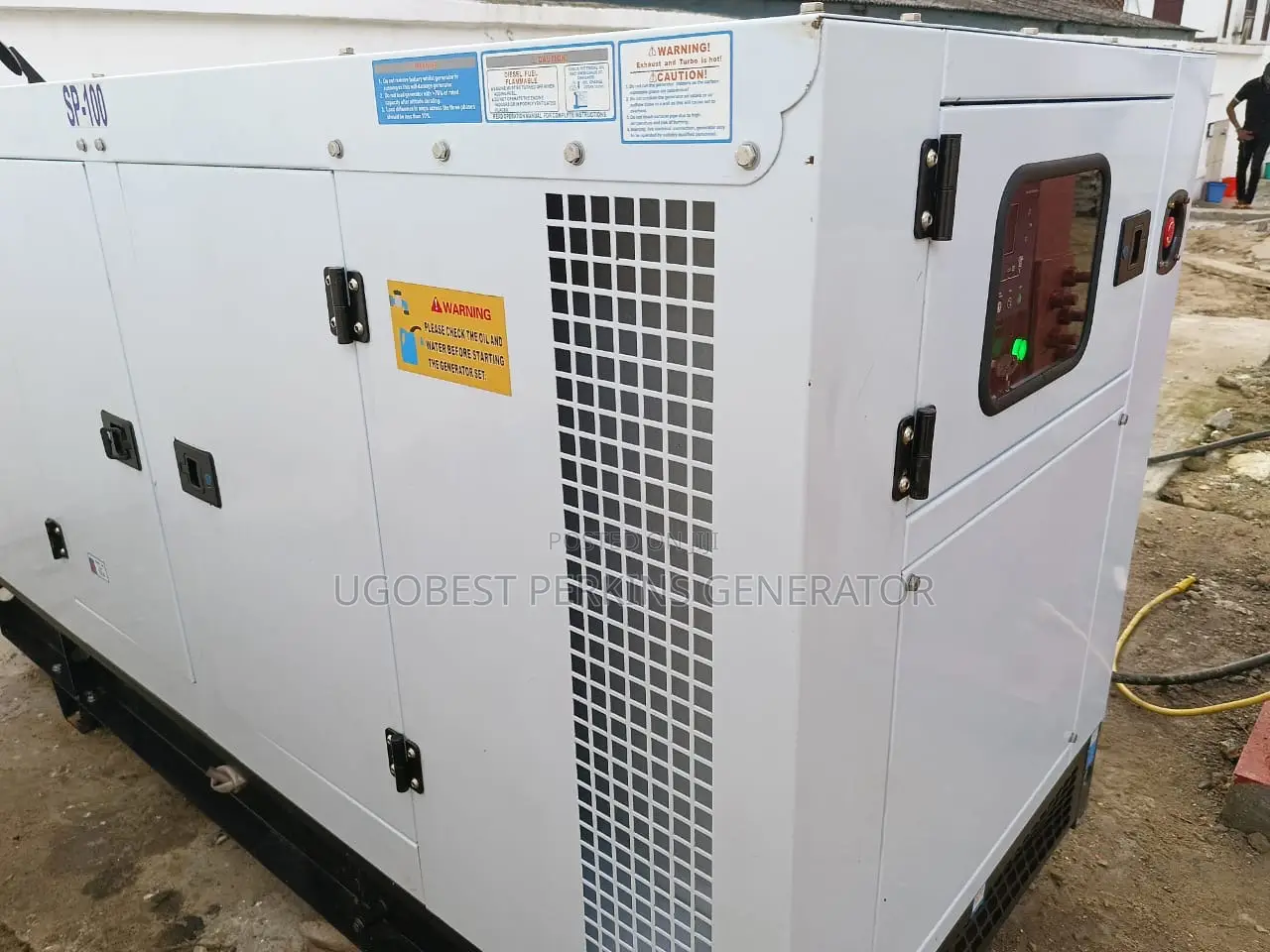 100kva Perkins Generator Soundproof 100% Copper Coil