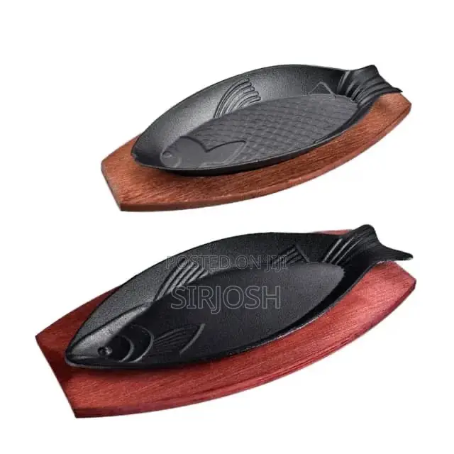 Cast Iron Chinese Sizzling Hot Plate Oval Plate