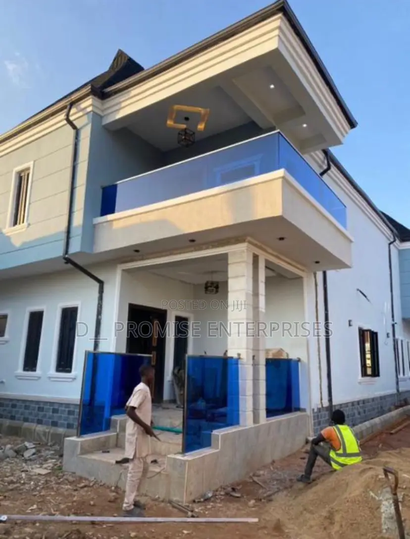 Blue Frameless Glass