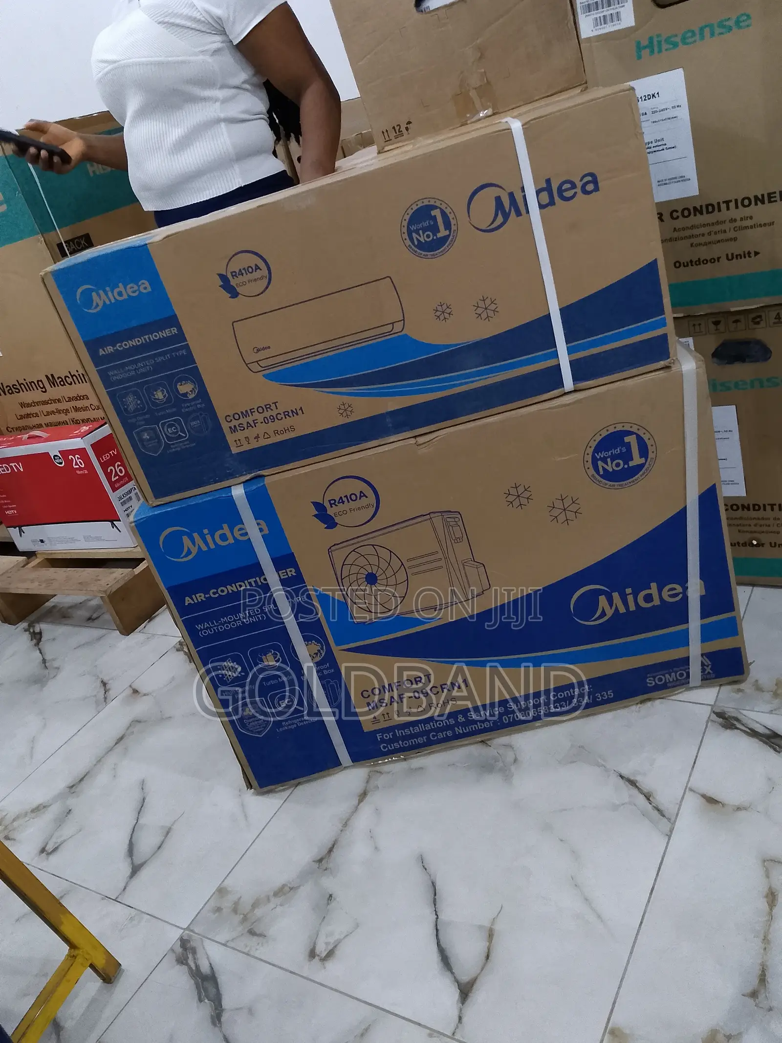 Midea 1hp Non-Inverter Spilt Unit Turbo Cooling AC