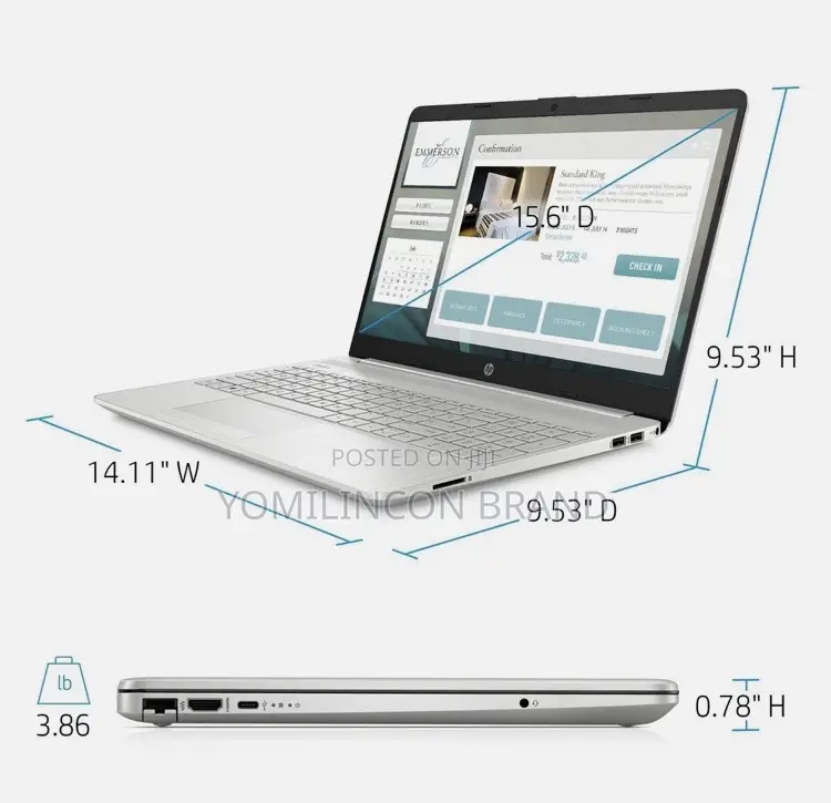 New Laptop HP 8GB Intel Core I7 SSD 512GB