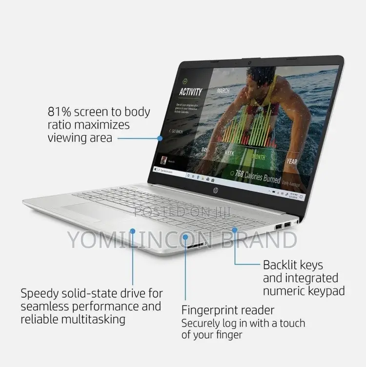 New Laptop HP 8GB Intel Core I7 SSD 512GB