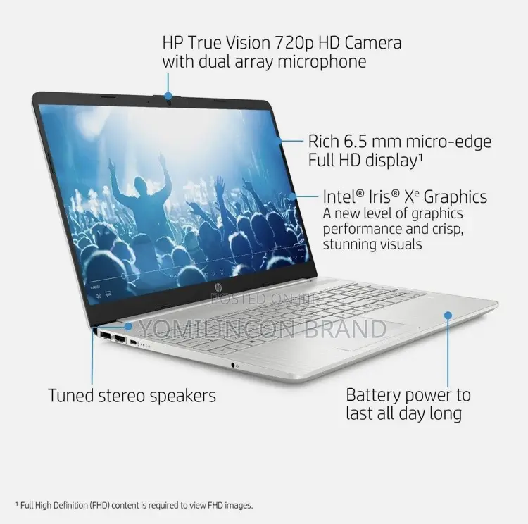 New Laptop HP 8GB Intel Core I7 SSD 512GB