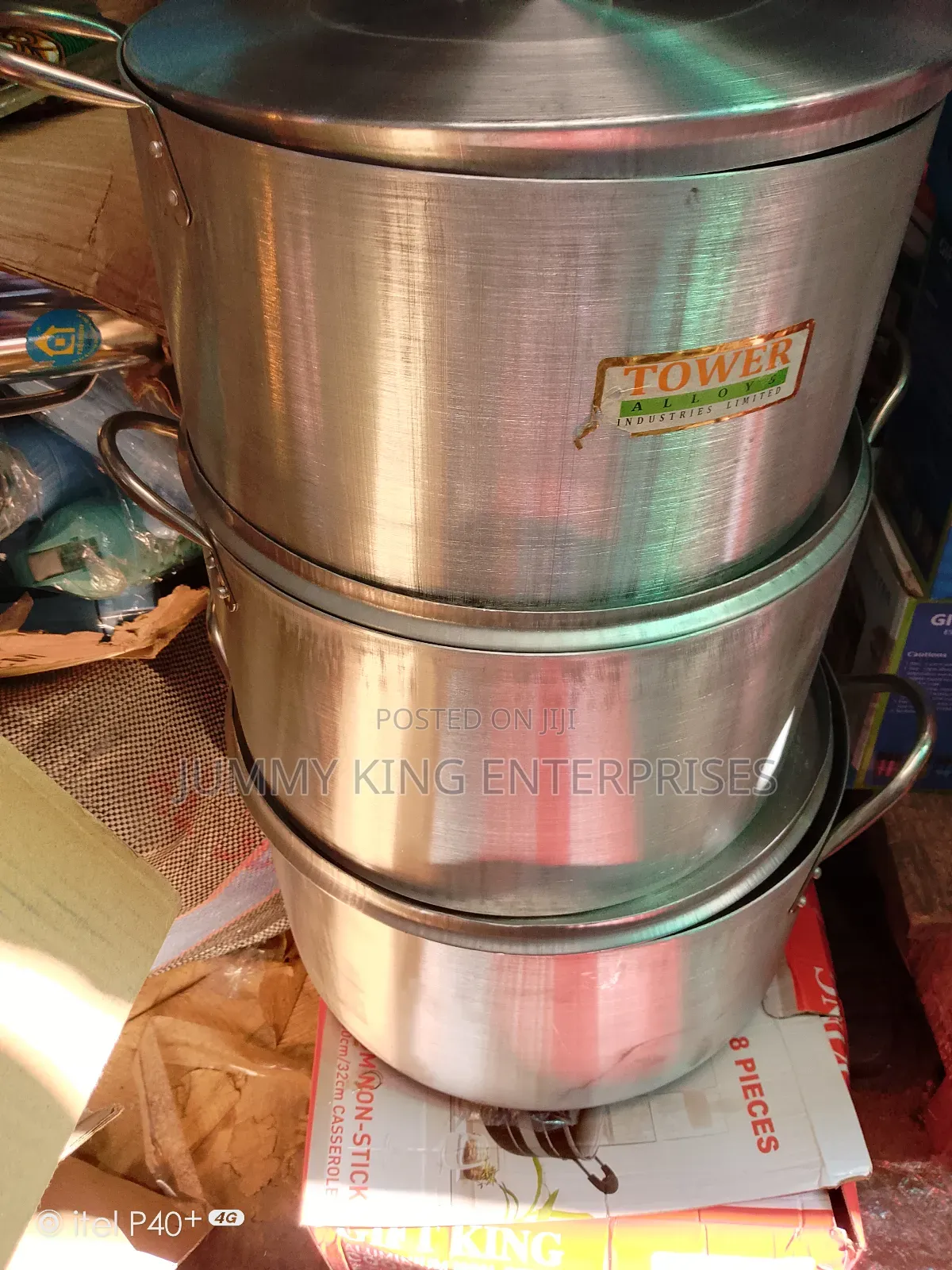 3 Set Large Aluminum Pot