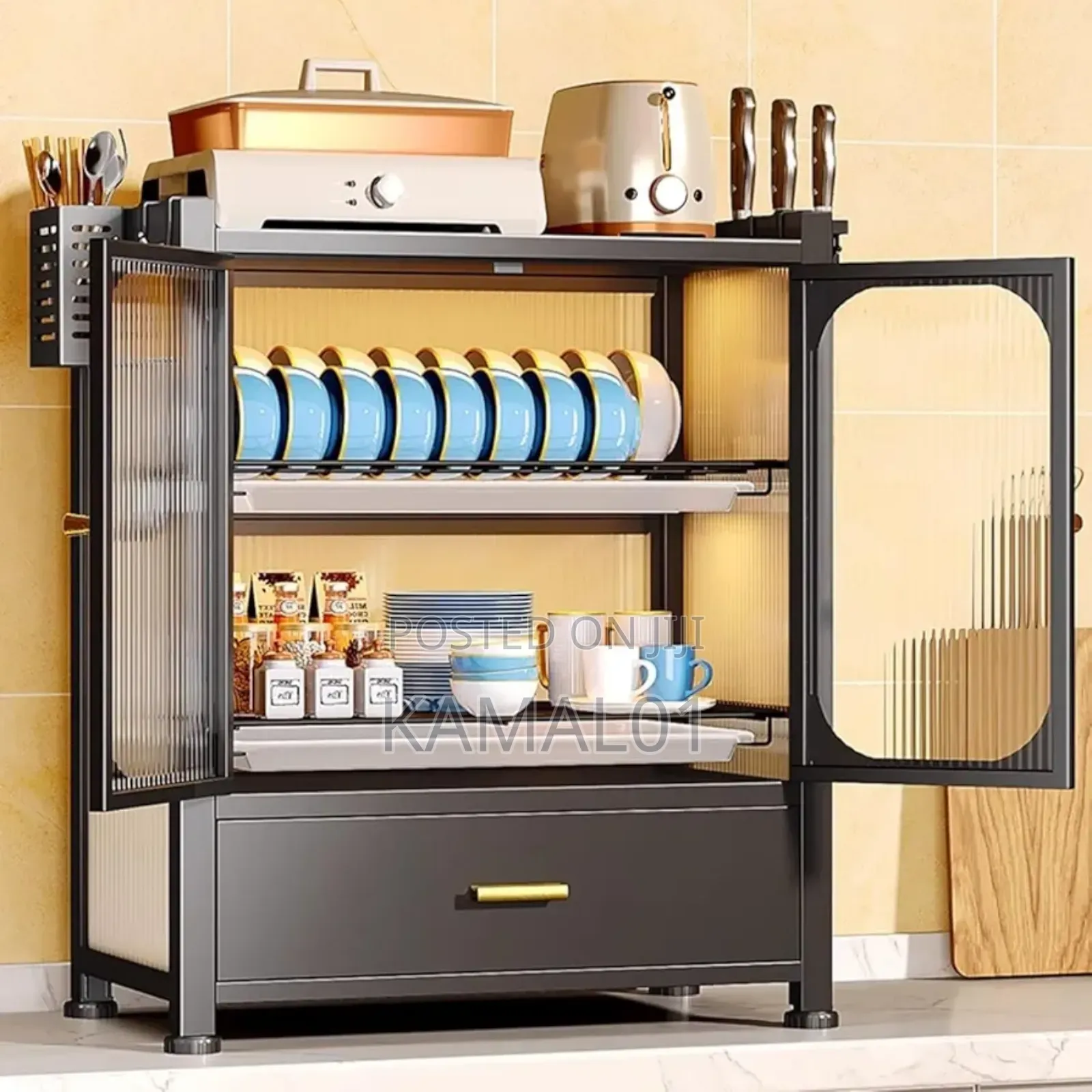 Plate Dish Drying Rack With Drain Board-Drainage Dish Rack