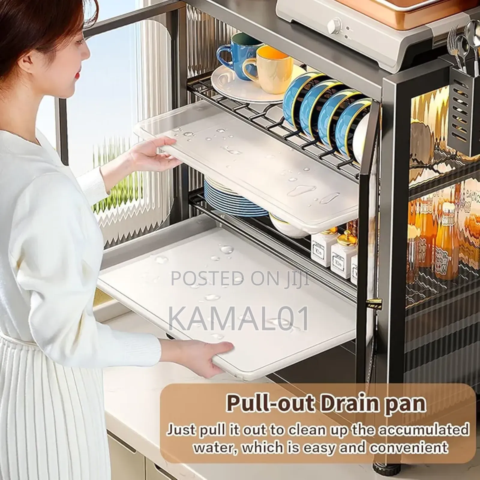 Plate Dish Drying Rack With Drain Board-Drainage Dish Rack