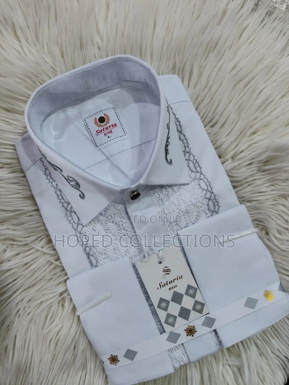White Saturia Men Shirt