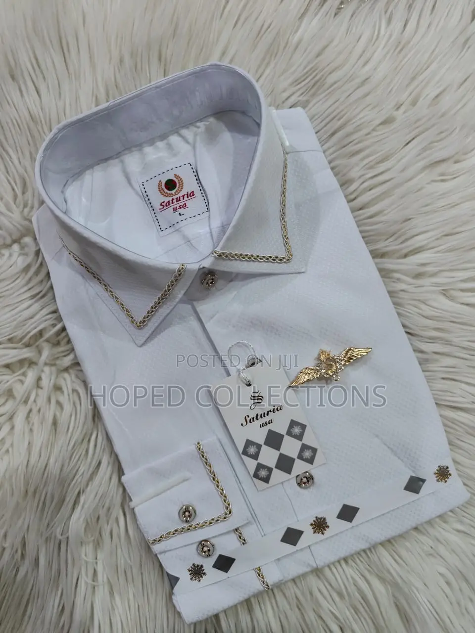 White Saturia Men Shirt