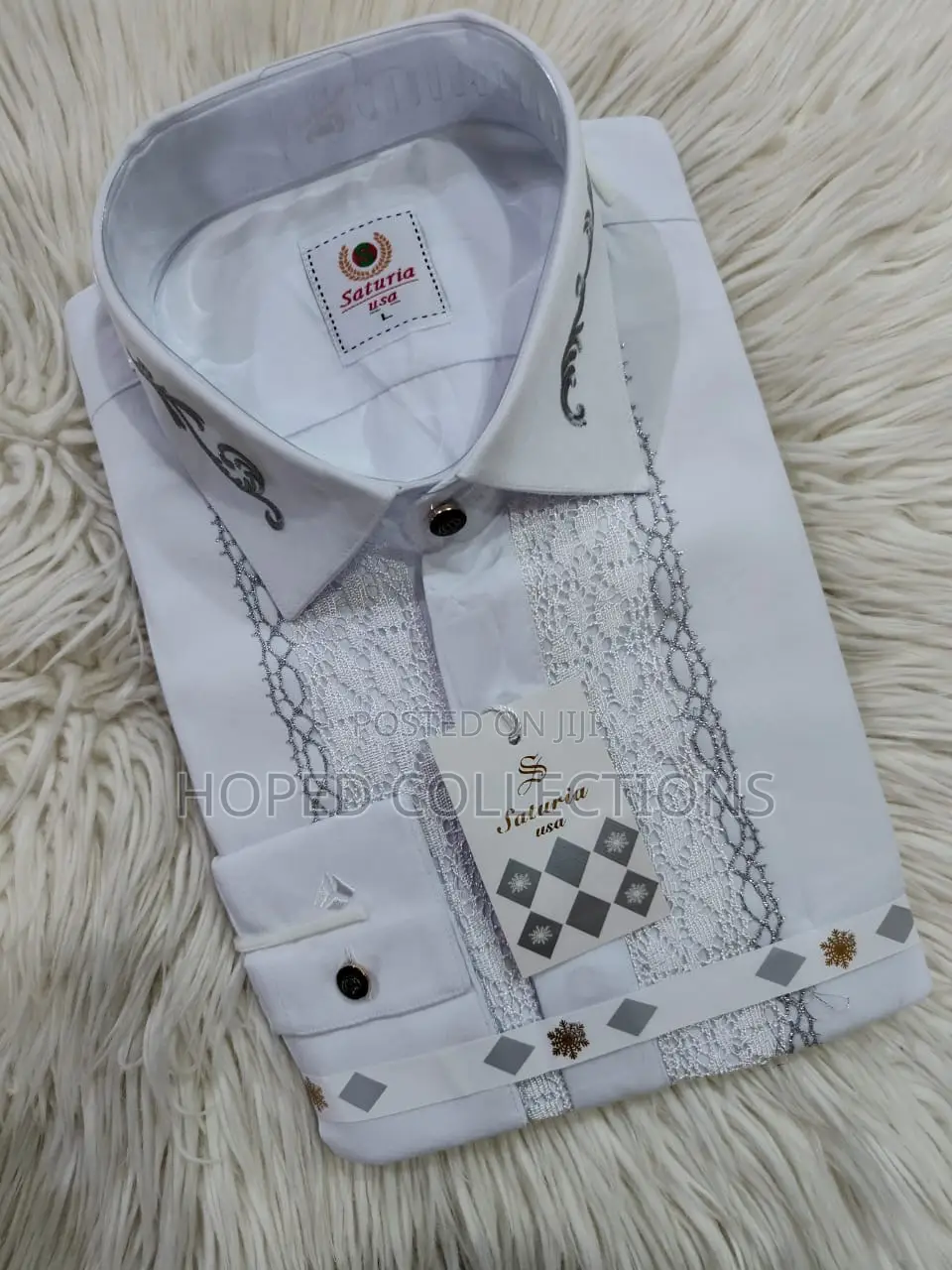 White Saturia Men Shirt