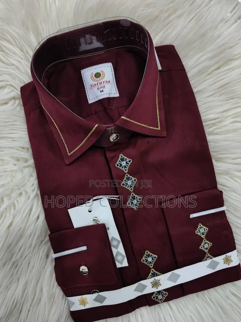 Plain Wine Shirt for Men