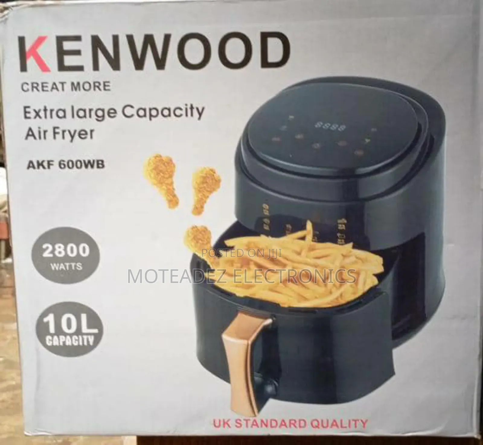 Kenwood 10l Large Capacity 2800w Digital Multipurpose Air Fryer