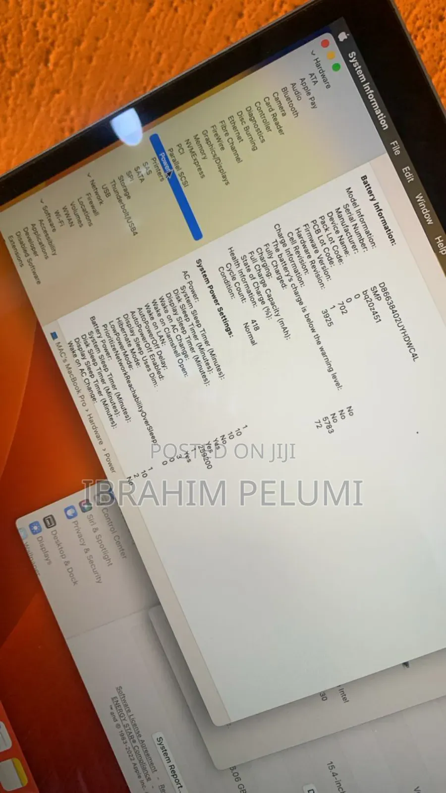 Laptop Apple MacBook Pro 2017 16GB Intel Core I7 SSD 256GB