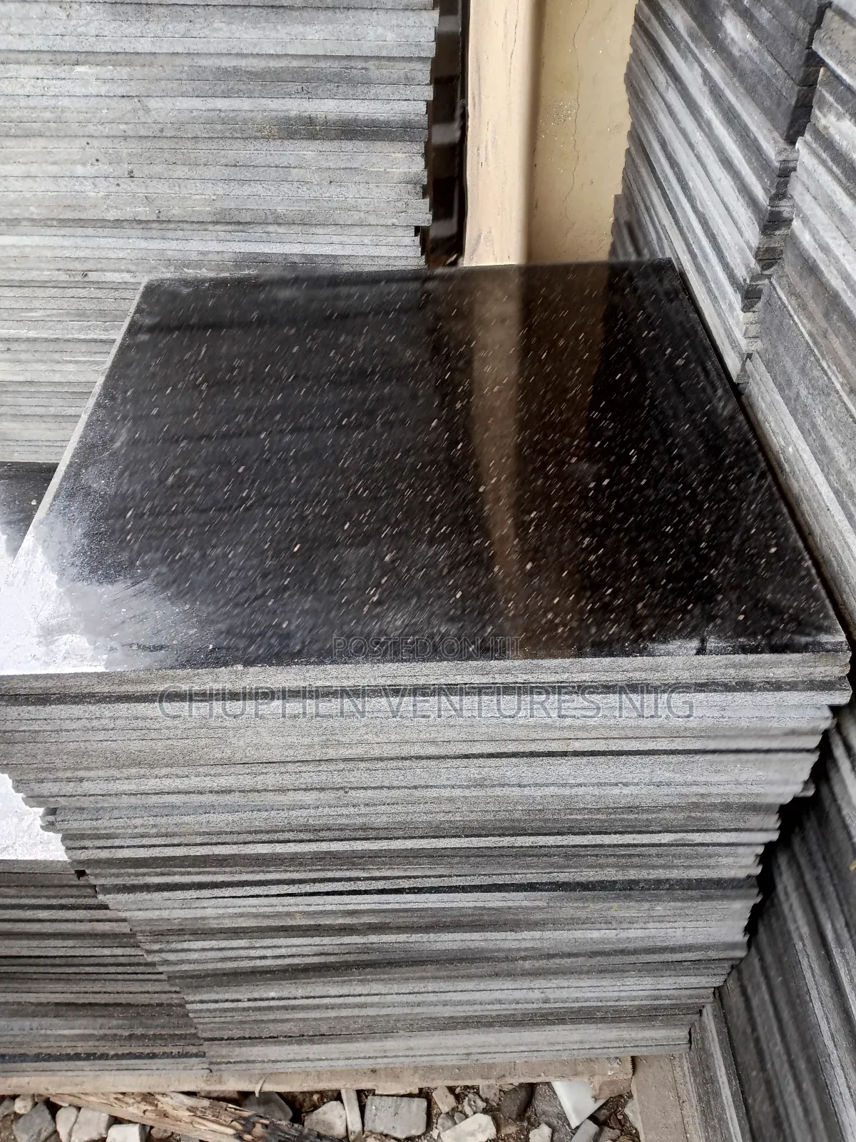 Black Galaxy 60by60 1.2 Cm Tickness Granite Tiles