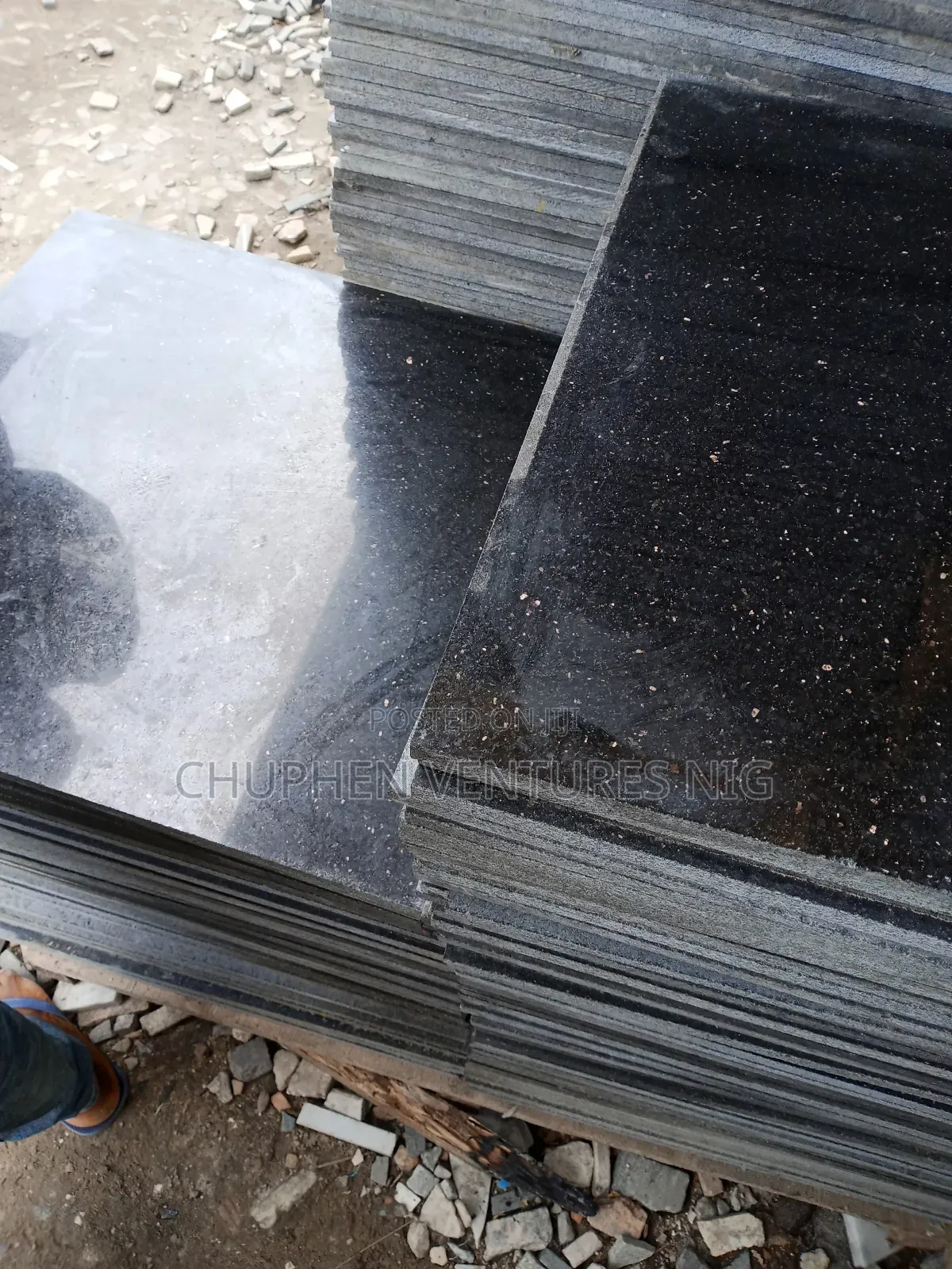 Black Galaxy 60by60 1.2 Cm Tickness Granite Tiles