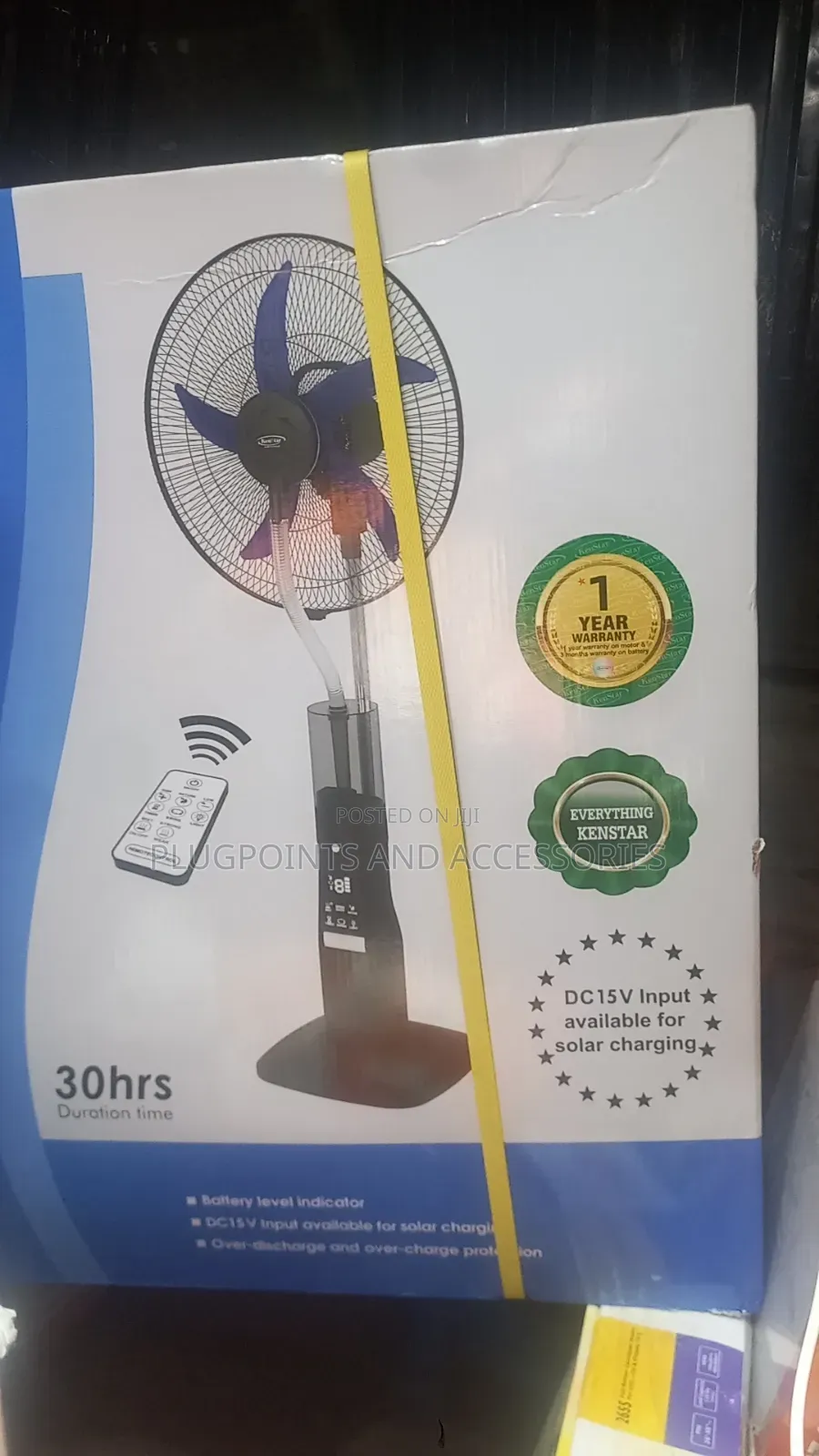 18" Kenstar Rechargeable Mist Fan