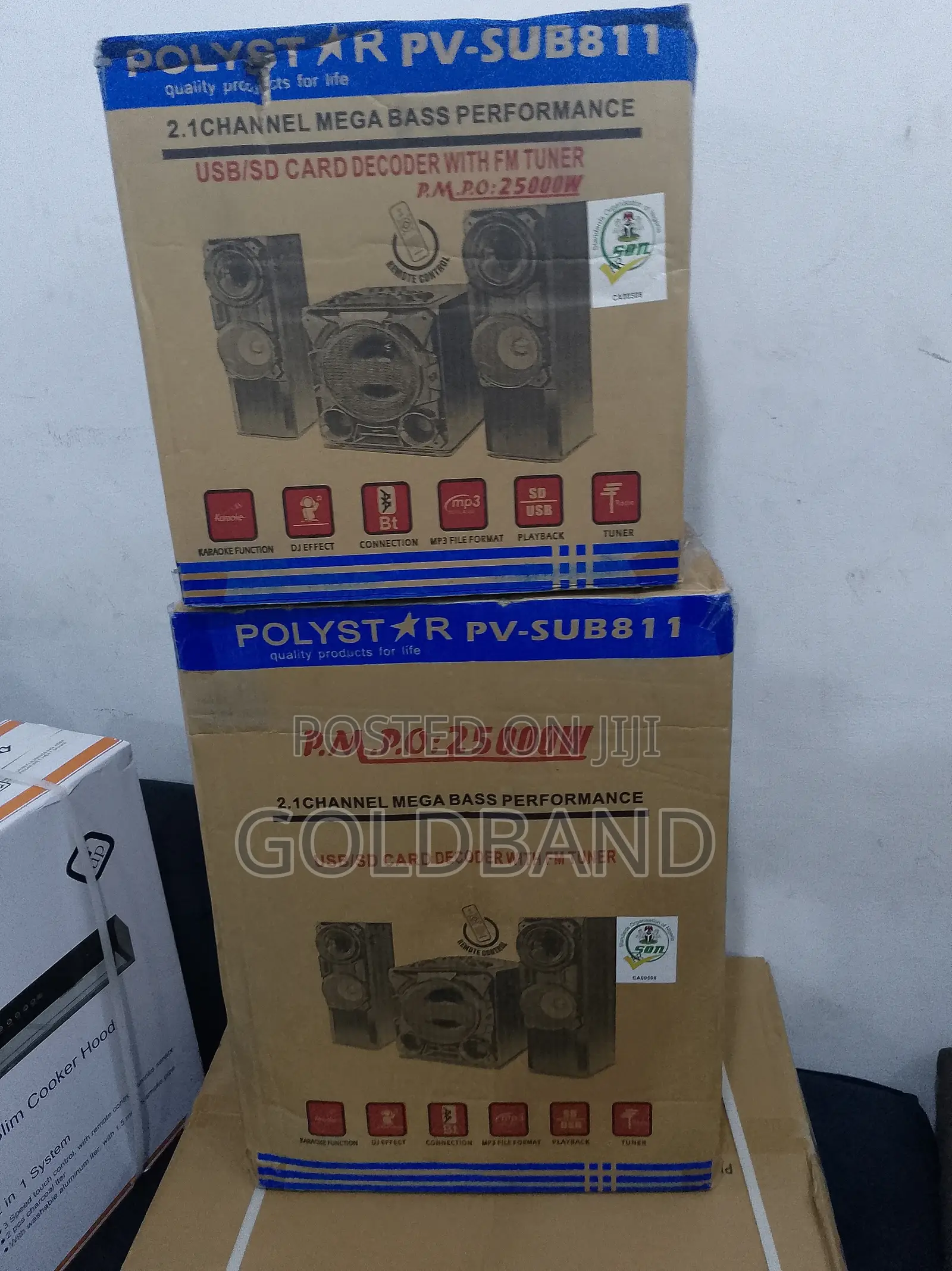 2.1ch Polystar Durable Home Theater Systems Pv-Sub811