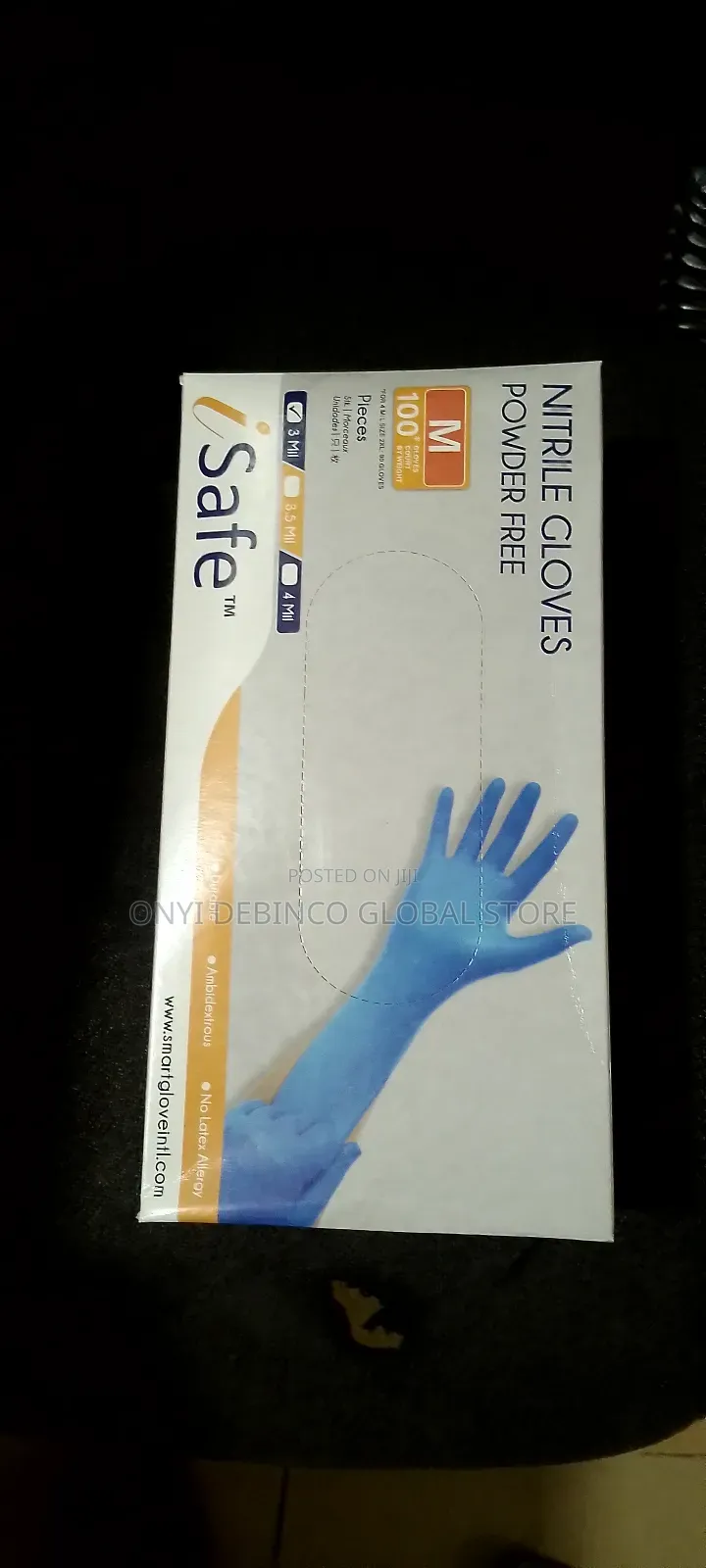 Blue Disposable Nitrile All Purpose Safe Working Glove 100pc
