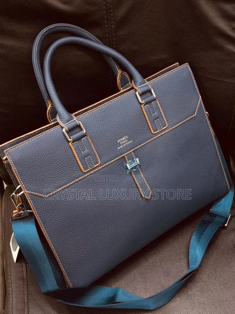 Hermes Quality Luxury Genuine Leather Laptop Bag
