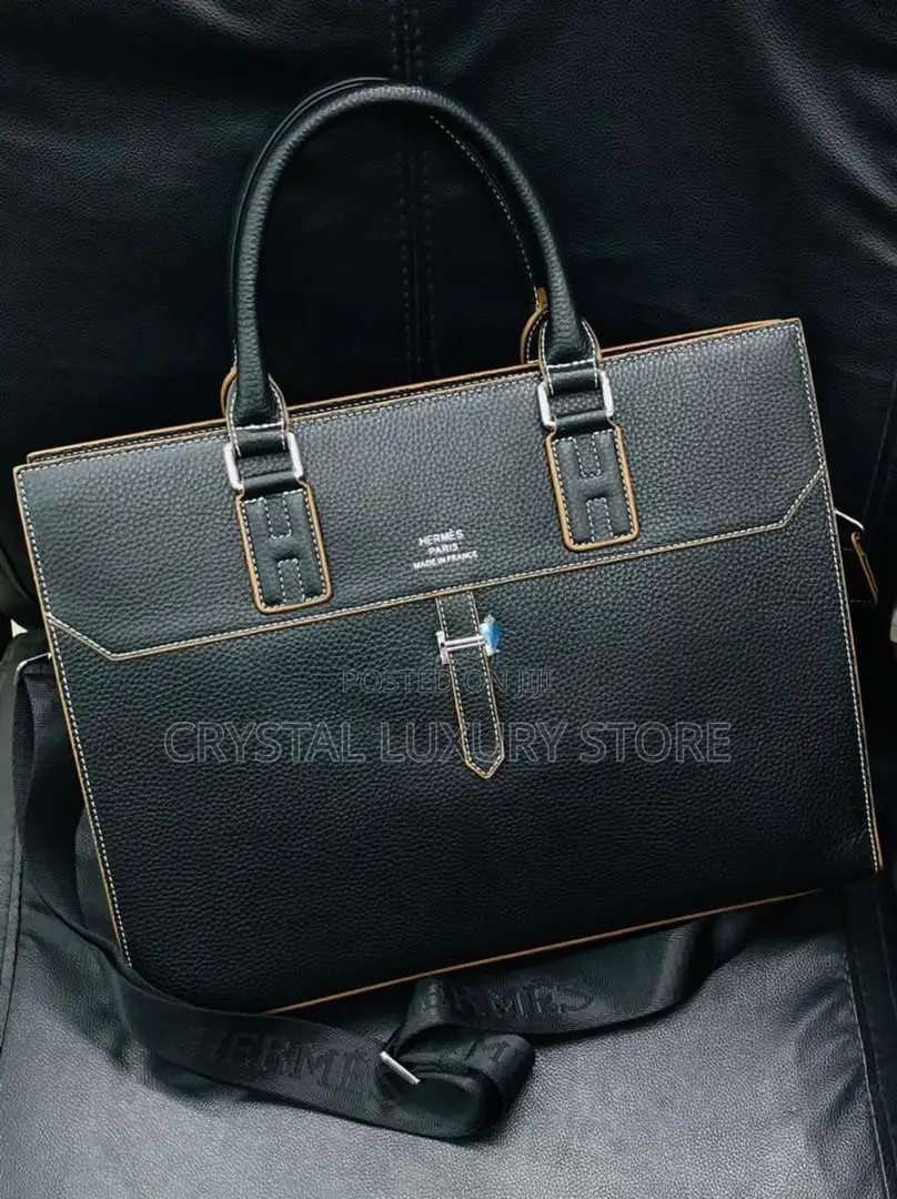 Hermes Quality Luxury Genuine Leather Laptop Bag