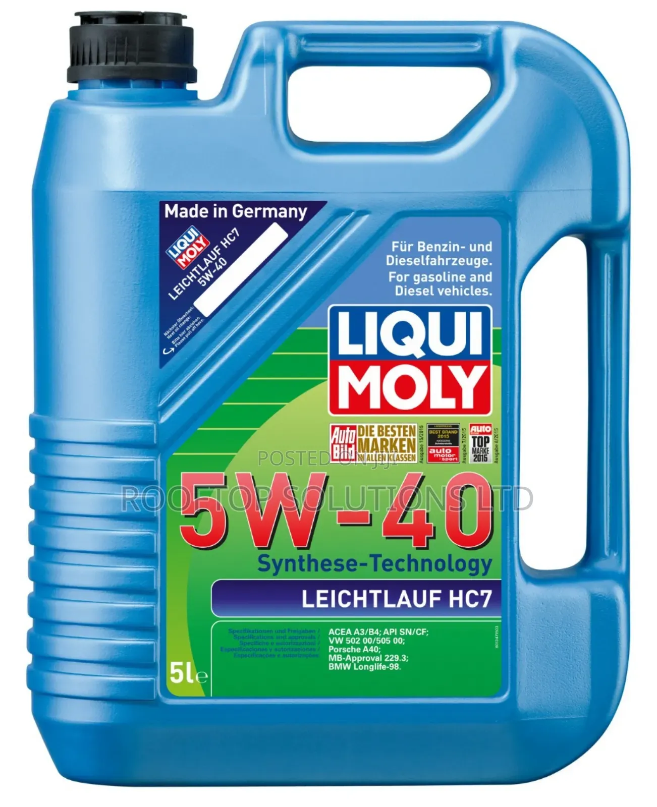 Liqui Moly Leicht­Lauf HC7 5w-40 5litrs