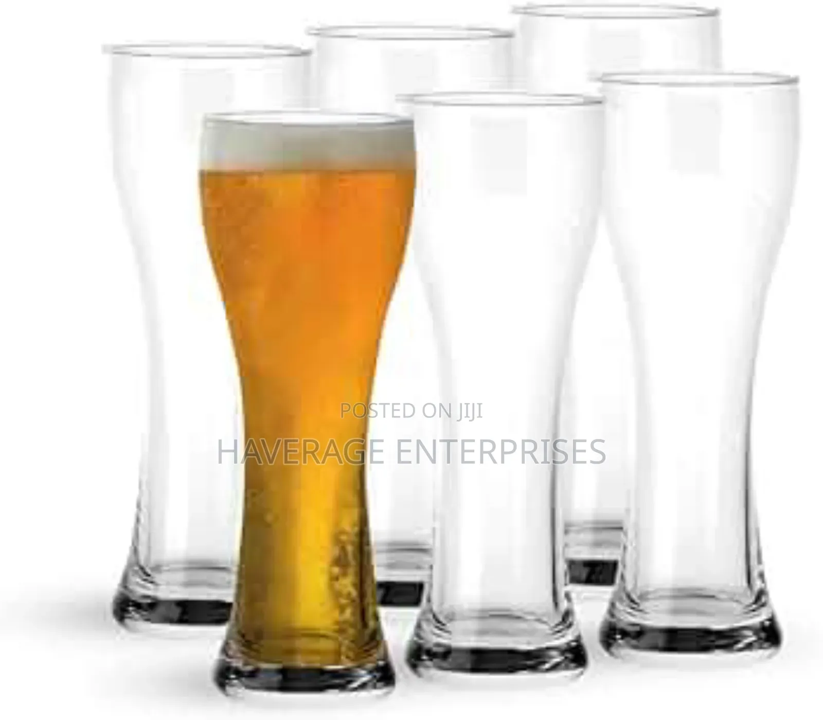 Ocean Imperial Beer Acrylic, 400ml, Transparent, Set Of 6