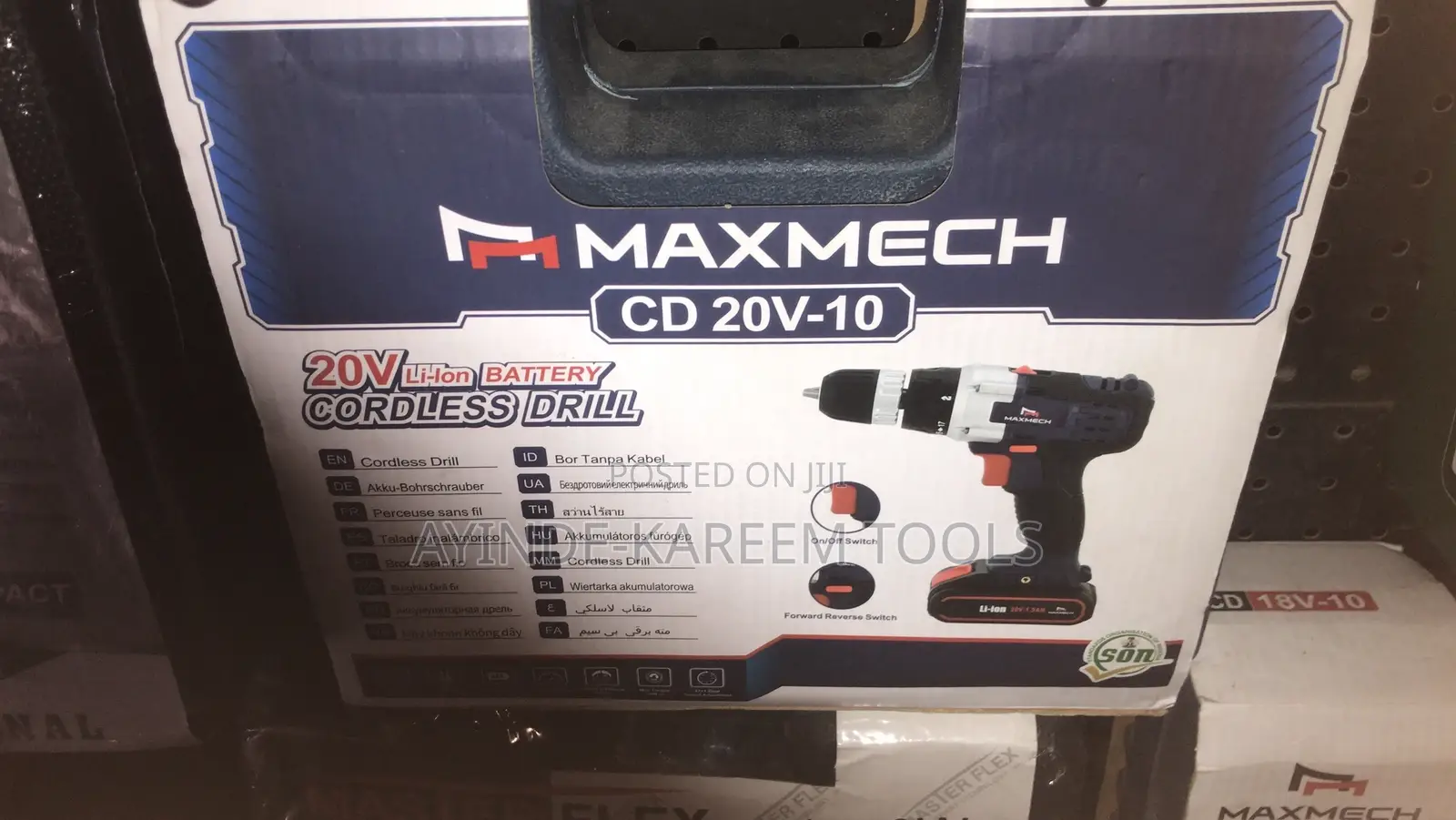 Maxmech Battery Cordless Drill(10mm) (20v)