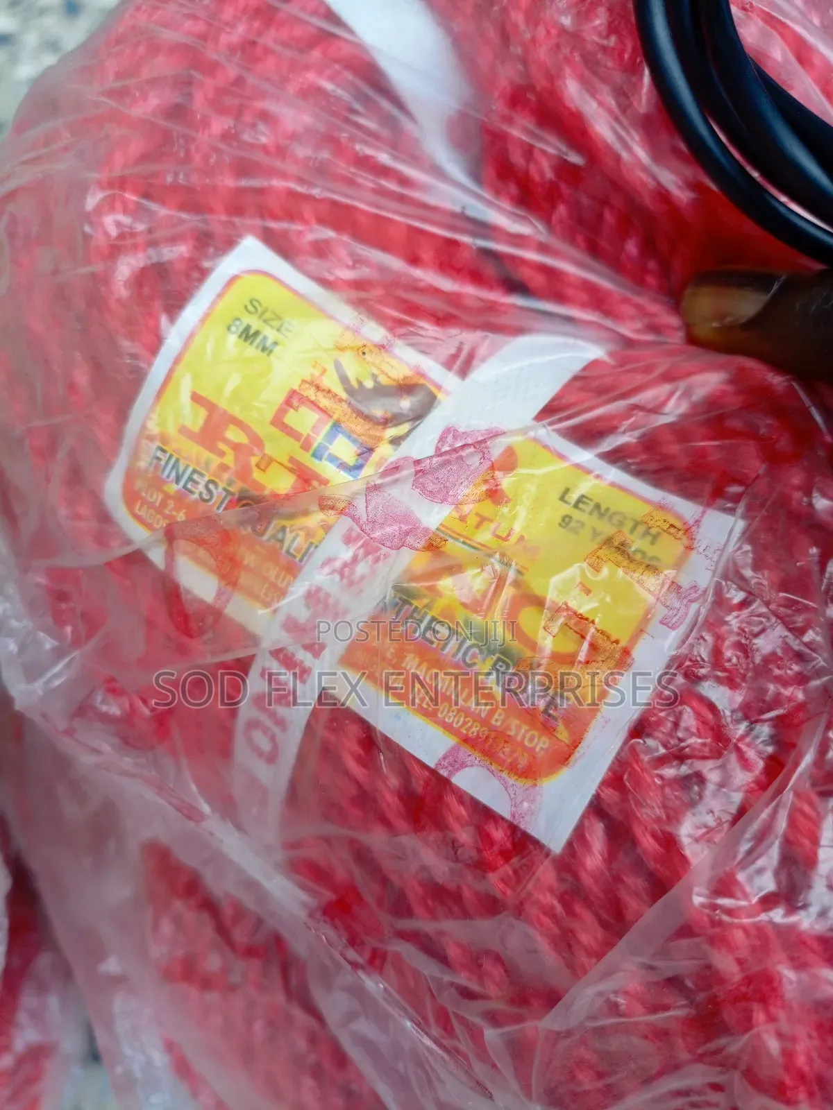 8mm Red Color Marine Rope