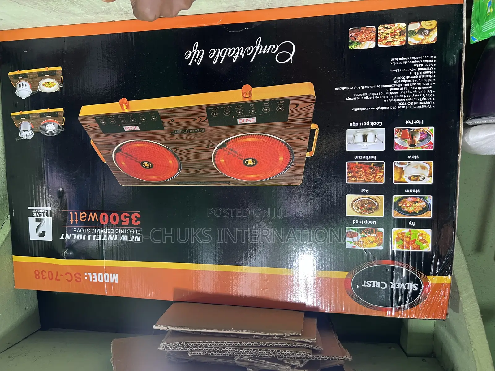Silver Crest 2burner Infrared Fast Electric Induction Cooker
